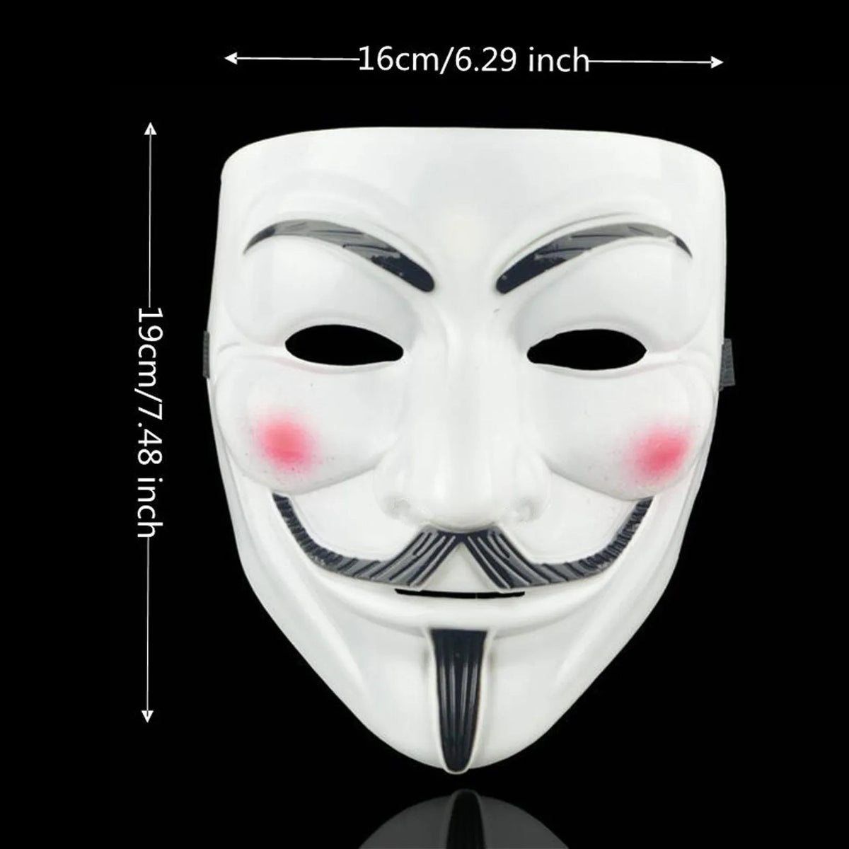 Halloween Mask Anonymous Mask Costume Accessory Cosplay Party Fancy Dress Prop Guy Fawkes Full Face Mask Halloween Event Outfit