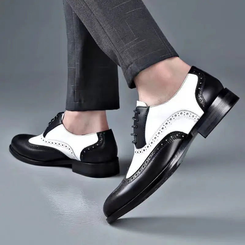 Oxfords Men's Leather Shoes Formal Shoes for Men Brogues Oxfords Male Wedding Party Office Business Shoe Man Zapatos De Hombre