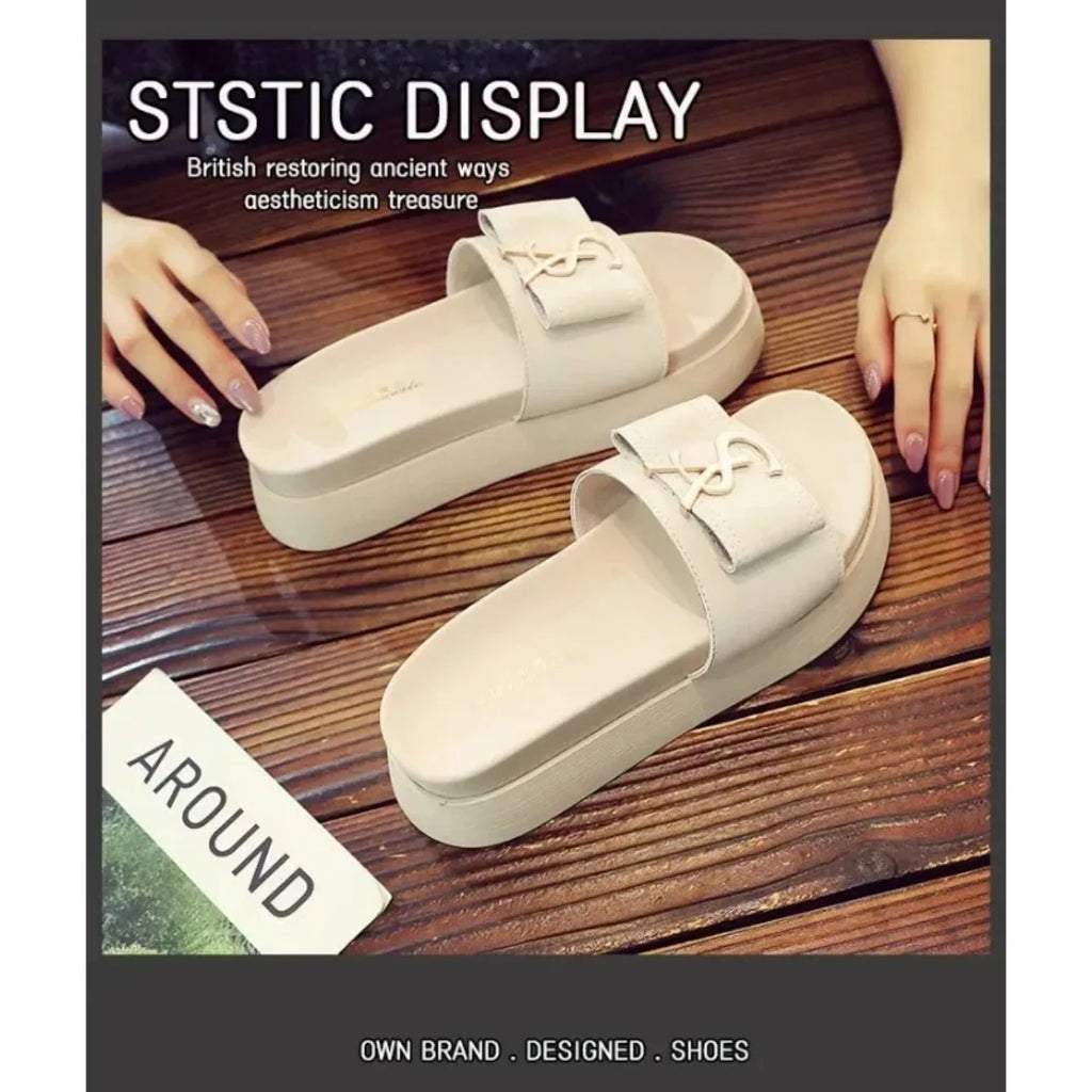 Women Slippers Summer New Platform Designer Sandals Fashion Letters Ladies Shoes Casual Outside Non-slip Slippers Slides Women