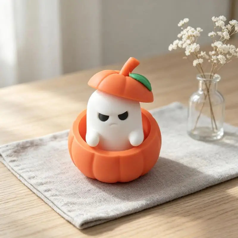 Halloween Pumpkin Ghost Decorative Ornament Desktop Decoration Funny 3d Printed Figurine For Festival Decoration