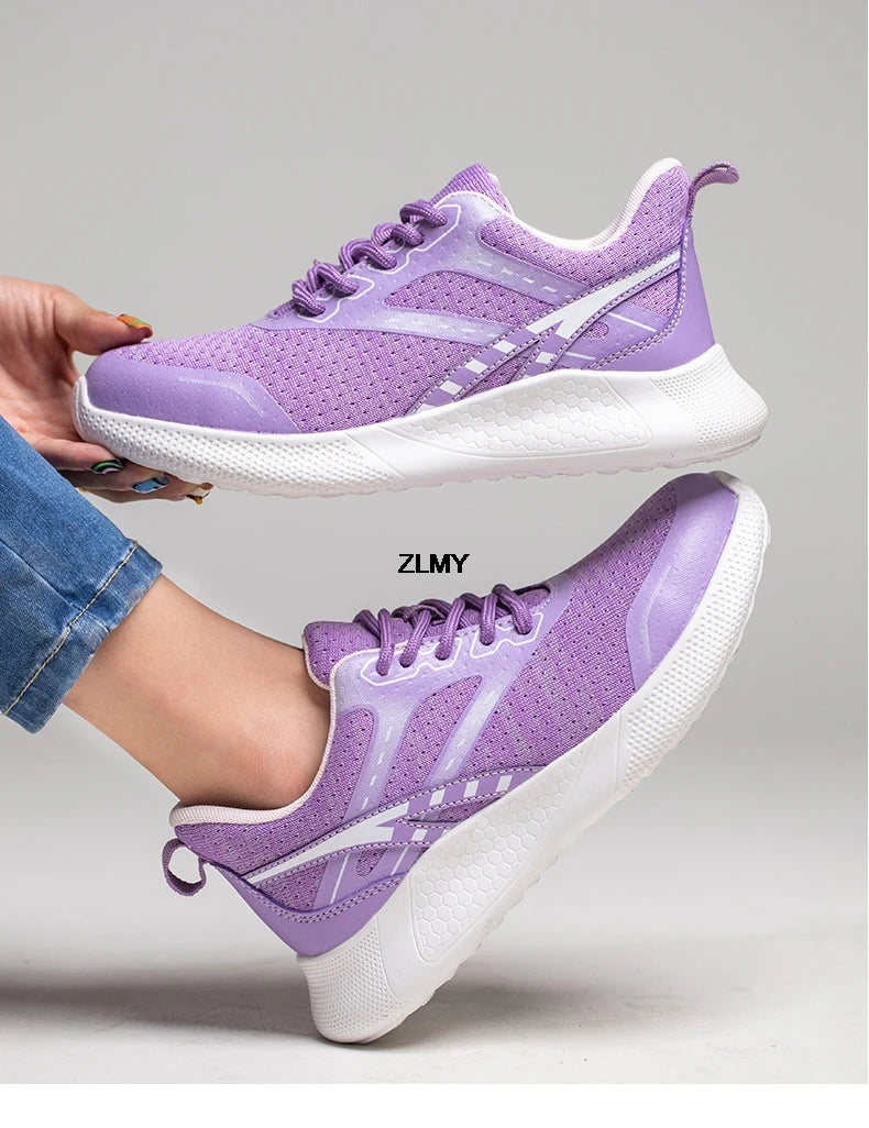 ZLMY New Women Safety Shoes Steel Toe Sneaker Lightweight Work Shoes Puncture Proof Work Safety Boots Woman Men Security Boots