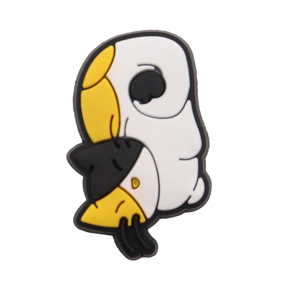 1PCS PVC Kawaii Animal Kinds Of Dog Mom Dad Sandals Shoe Decoration Charms Fit Wristbands Buckle Slipper Accessories Xmas Gifts