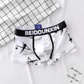 Thin Elastic Waistband Youth Boxer Panty Letter Print Men Boxer Shorts Loose Men's Unddrwear Cotton Male Boxer Underpants
