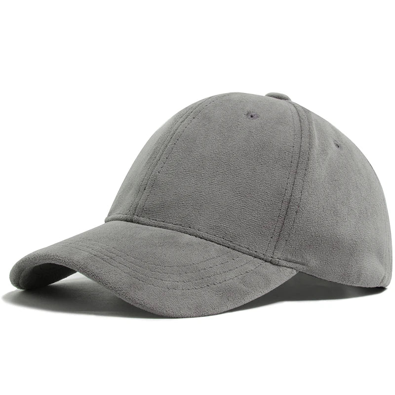 Women Suede Baseball Caps Autumn Winter Solid Fashion Men Hip Hop Cap Outdoors Casual Travel Sun Visor Hat Multicolour Unisex