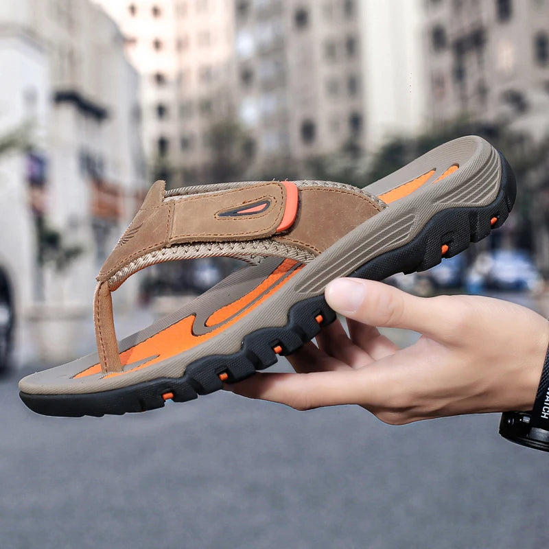 Beach Shoes for Man Fashion Outdoor Men Sandals Flip Flops Anti Slip Breathable Sneakers Men Sports Shoe 2025 New Arrival Summer