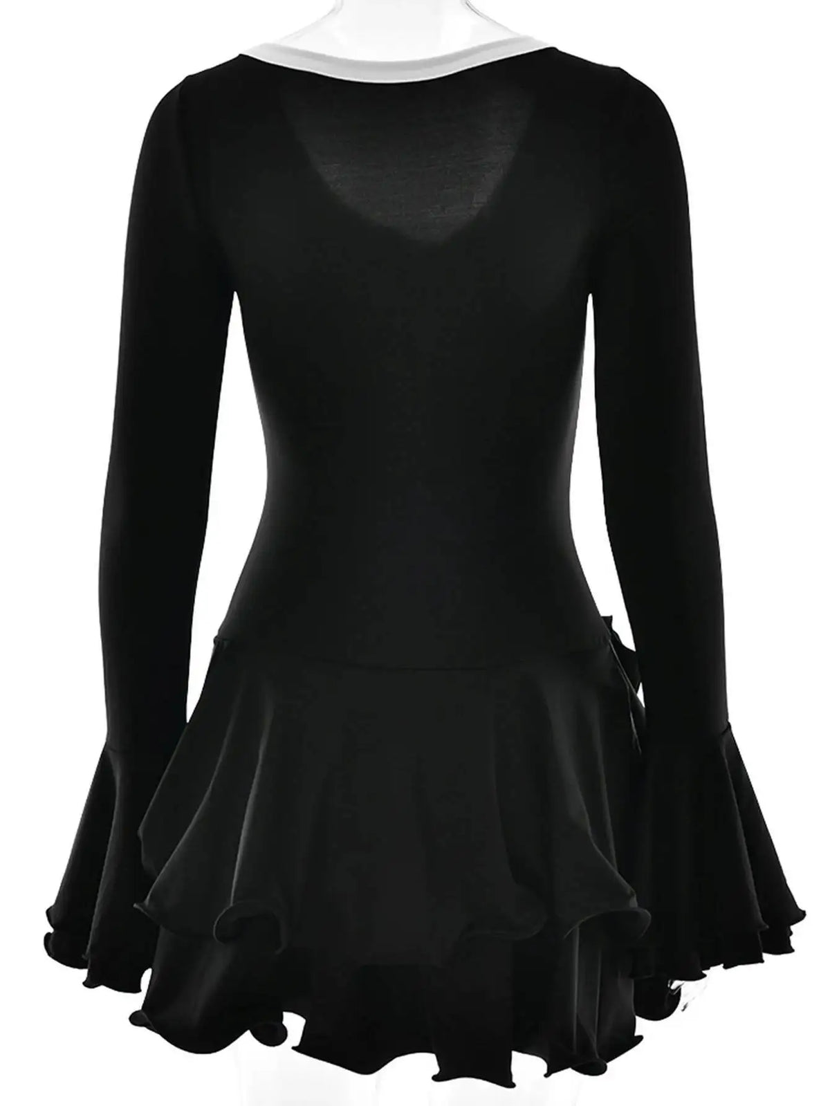 Sexy pink black ruffles mini summer dress women white club birthday party dress woman long sleeve prom evening dresses vestidos
