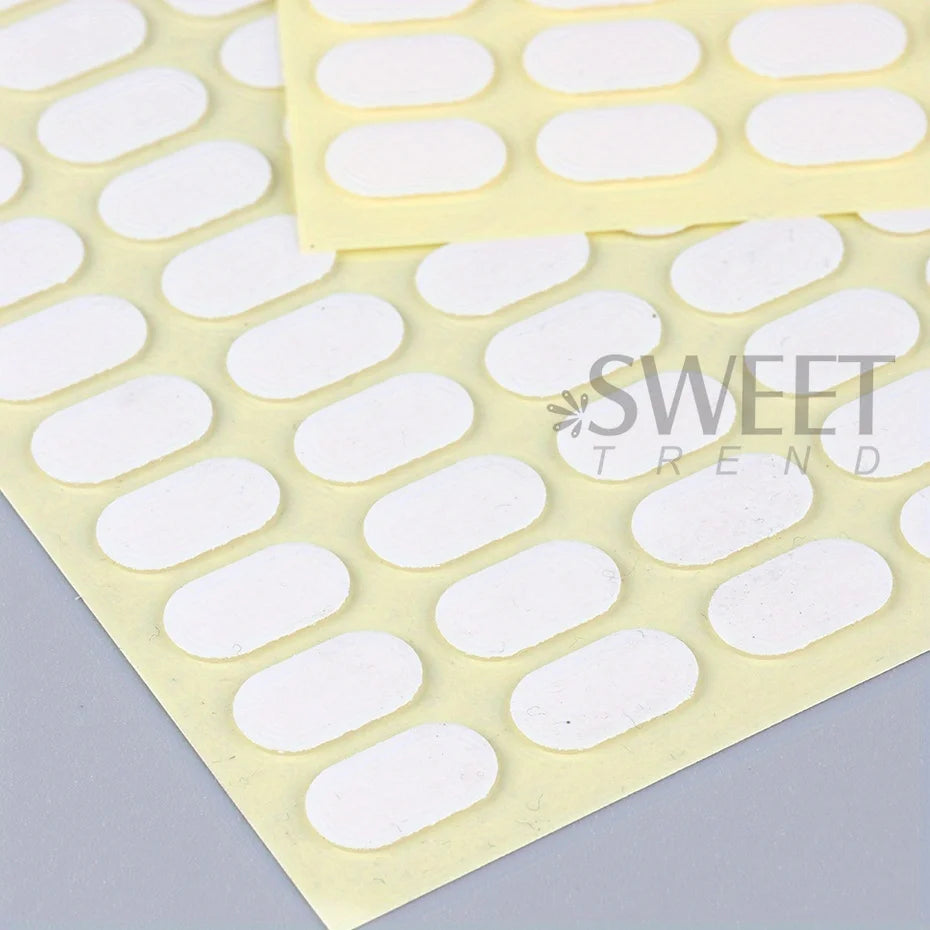 400 Tips Transparent Double-sided Adhesive Tape Traceless Nail Display Board Paste Practice Fixing Base Jelly Glue Manicure Tool