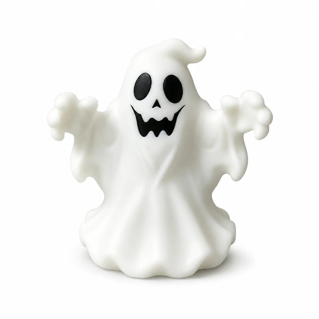 Halloween Ghost Figurine, Cute Spooky Desktop Ornament for Table, Shelf, Office, Home Party Seasonal Decor