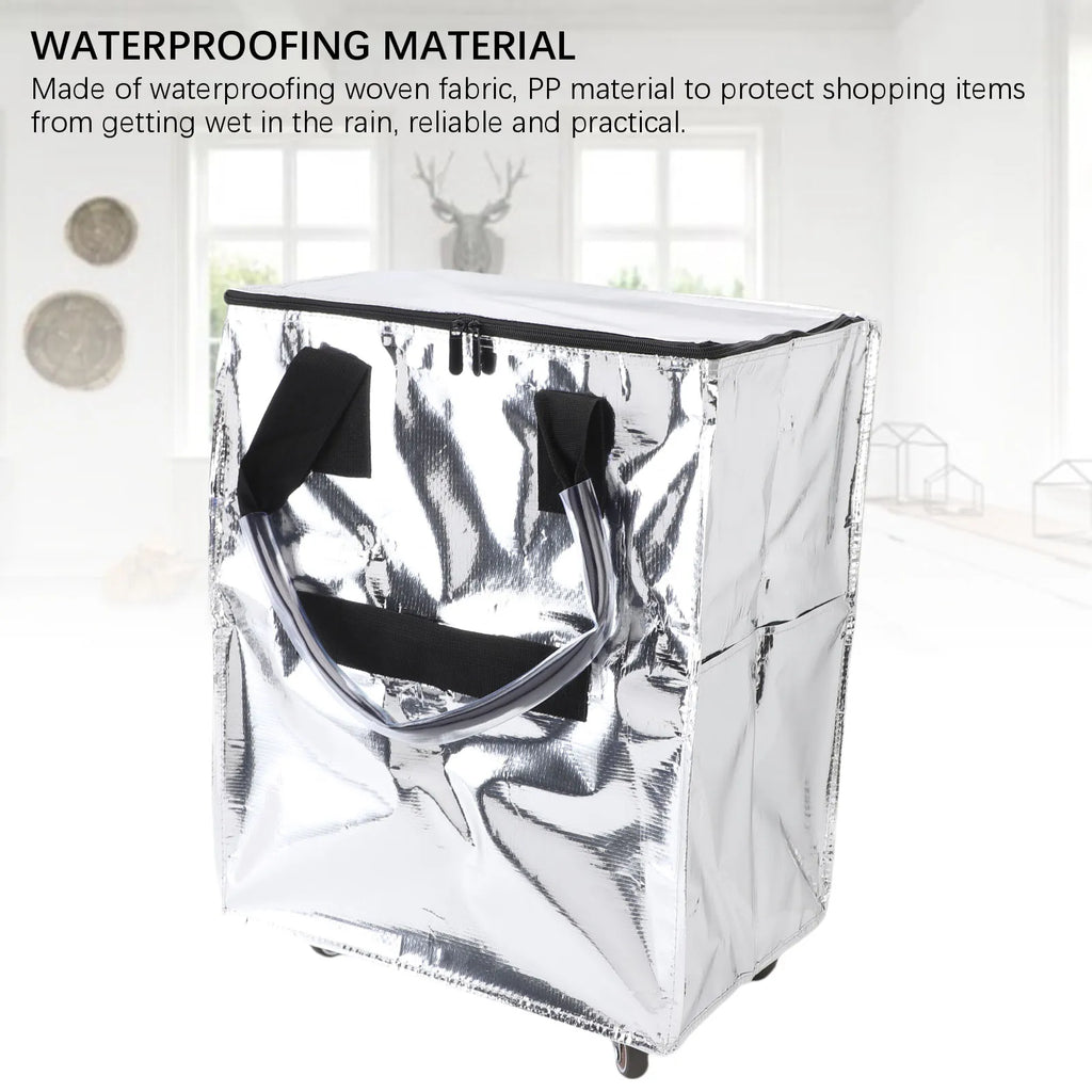 Grocery Bag On Wheels Large Capacity Multifunctional Portable Collapsible Shopping Rolling Bag with Wheels Grocery Bag On Wheels