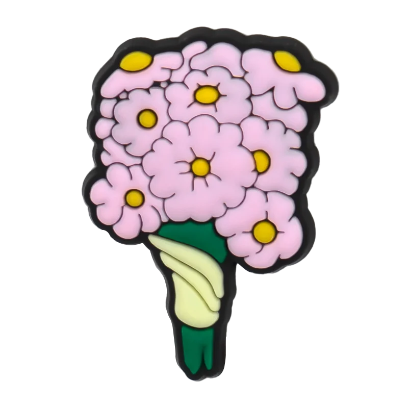 1PCS Pink Shoe Charms for Women Girl Pink Star Diamond Crown Shoe Accessories Pins for Clogs Kids Favor Shoe Buckle Decorations