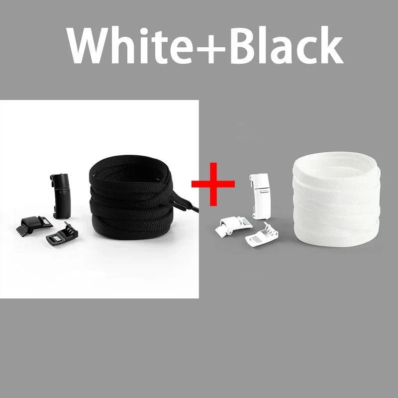 No Tie Shoe Laces Magnetic Shoelaces Without Ties Colorful Lock Elastic Laces Sneakers for Kids Adult Flat Shoelace Rubber Bands