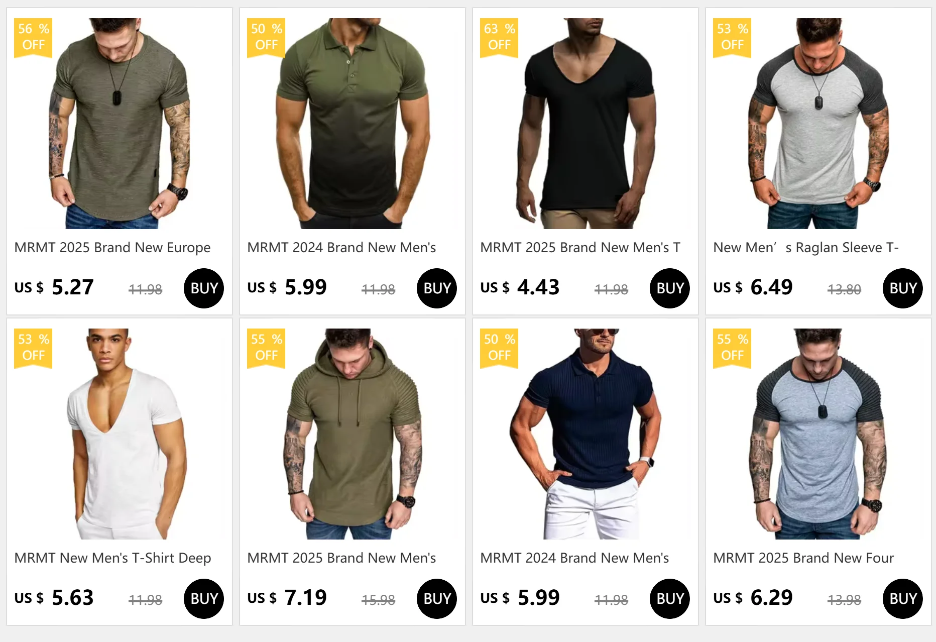 MRMT 2026 Brand New Men's T Shirt Leisure Pure Color Casual Men T-shirt for Male Tshrit Short Sleeve Tops Tees Man T-shirt