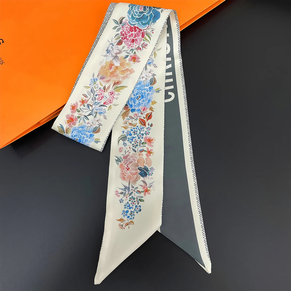 2024 New Design Pansy Tarot Scarf Women Luxury Brand Scarf Skinny Bag Silk Scarves Foulard Hair Neckerchief Headband For Ladies