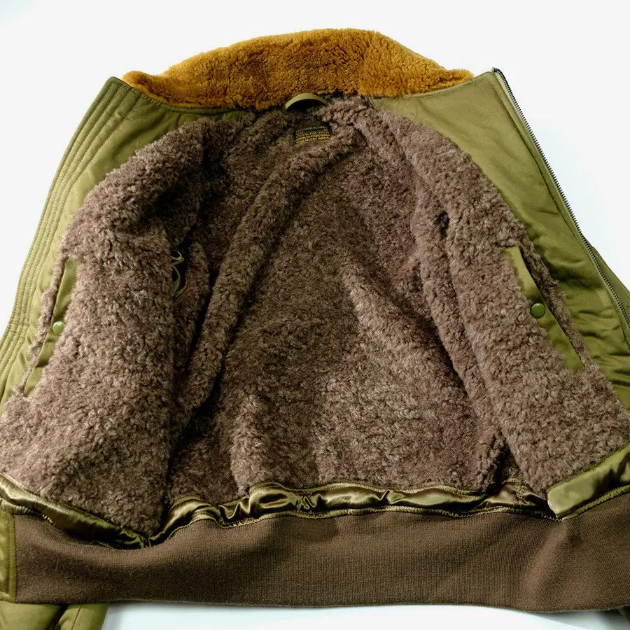 TOYS McCOY1945 real wool collar B15A thickened flight jacket