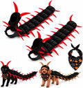 Halloween Centipede Pet Costumes for Cat & Dog 50'' 3D Cosplay Clothes,Halloween Themed Pet Wear Photo Prop for Outdoor