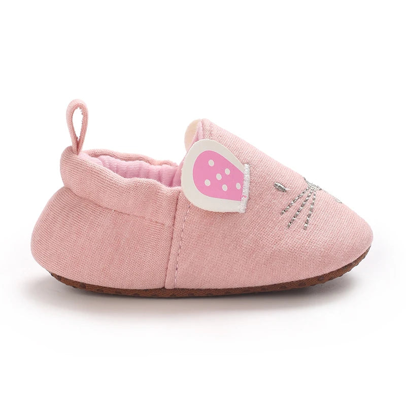 0-1Year Fashion Casual Shoes CartoonBaby Shoes Newborn Boy Girl First Walker Cute Spring and Autumn Pure Cotton Warm Soft Bottom