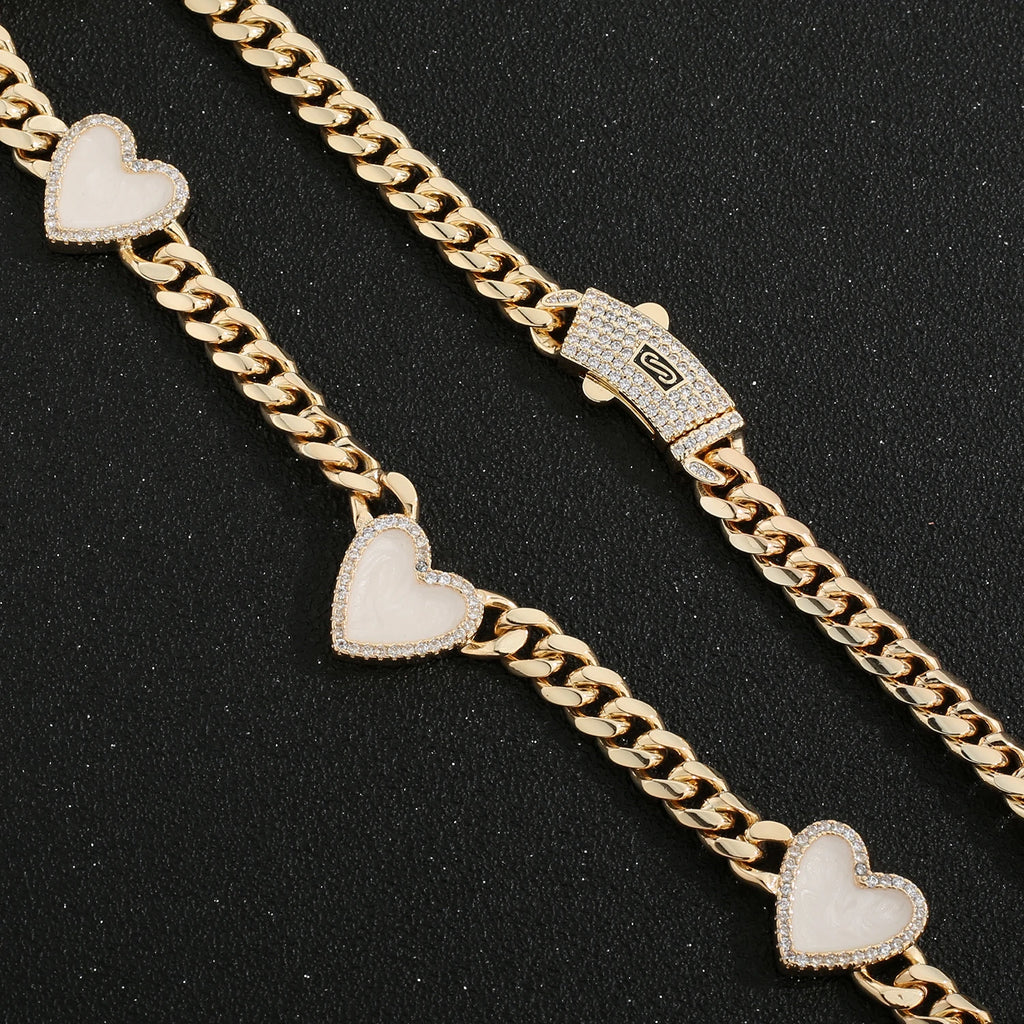 Fashionable love necklace 14K brass 8N multi-style heart-shaped necklace for women Christmas birthday New Year romantic gift