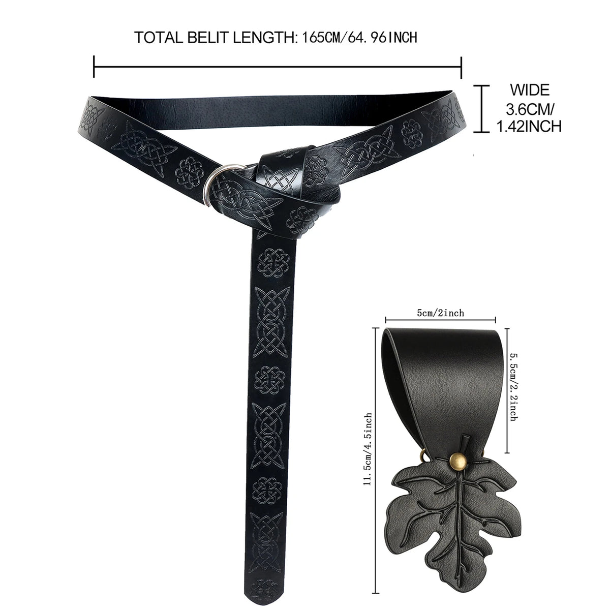 1/6pcs Renaissance Accessories Medieval Pirate PU Leather Belt Bag Cork Potion Bottle Belt Halloween Cosplay Costume