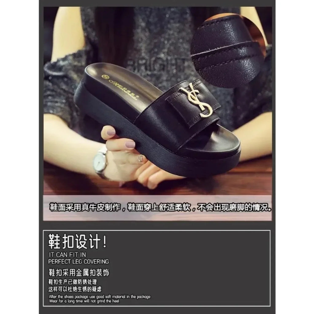 Women Slippers Summer New Platform Designer Sandals Fashion Letters Ladies Shoes Casual Outside Non-slip Slippers Slides Women