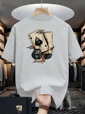 New trendy men's summer fashion casual t-shirt with round neck and short sleeves  Outdoor sports and leisure activities
