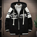 2023 Men's Hooded Jackets Japan Fashion Streetwear Harajuku Coats Men Autumn Winter Men Clothing Wool Jackets Embroidery Jacket