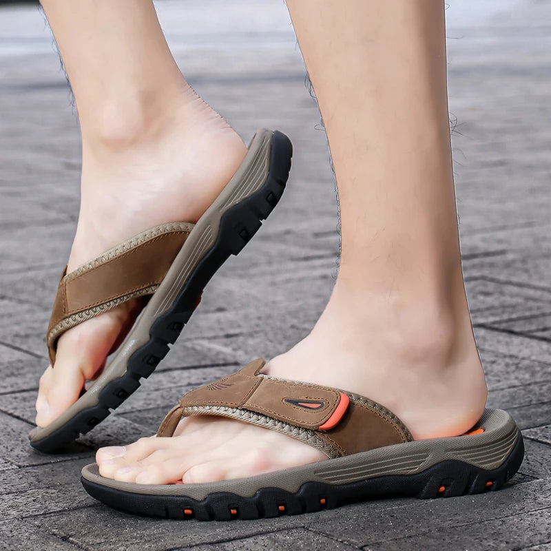Beach Shoes for Man Fashion Outdoor Men Sandals Flip Flops Anti Slip Breathable Sneakers Men Sports Shoe 2025 New Arrival Summer