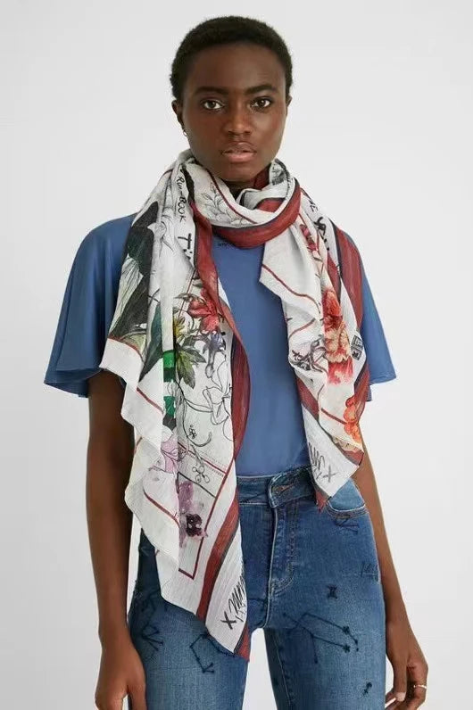 Foreign trade original single Spanish new trend colorful leisure gift shawl scarf scarf