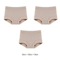 3PCS Women's Panties Fully Surrounded Comfortable Antibacterial Crotch Traceless Cotton High Elasticity Breathable Underpants