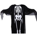 Halloween Adults Kids Cosplay Robes Skeleton Printed Masquerade Scary Costumes Cloak Carnival Party Clothes Stage Wear