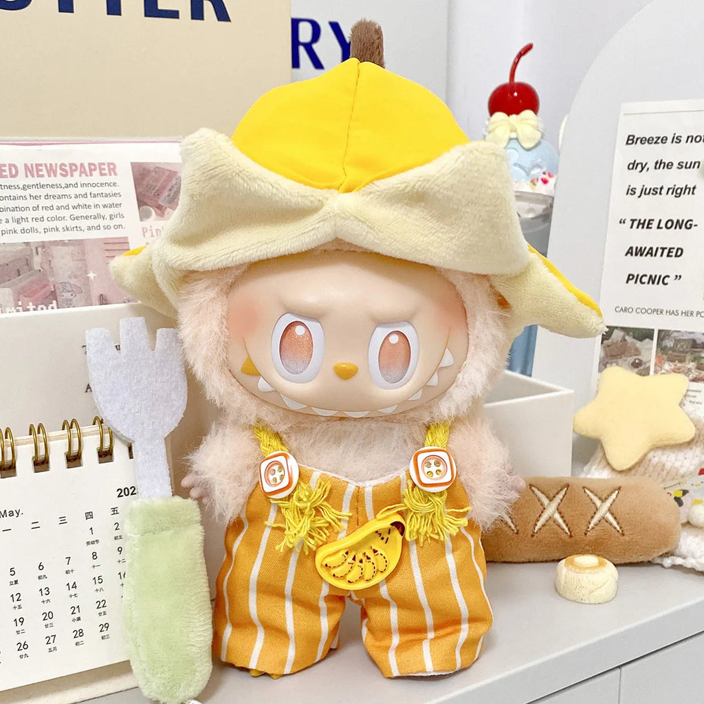 Cute Plush Doll Circus Clown Style Clothes for Labubu Doll DIY Clothes Decoration Accessories Gift