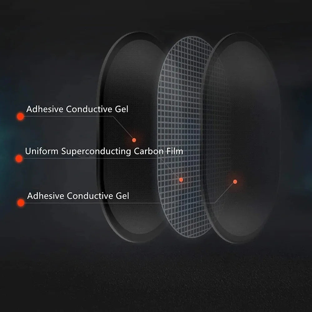 6/4/2/1Pair EMS Electric Muscle Stimulator Gel Sheet Pads For Abdominal Abs Toner Massage Abdomen Massager Slimming Belt Patches