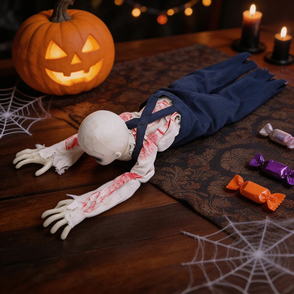 Electric Halloween Crawling Zombie Ghosts,Festival Party Prop,Battery-Operated,For Haunted Houses/Front Porch/Graveyard Decor