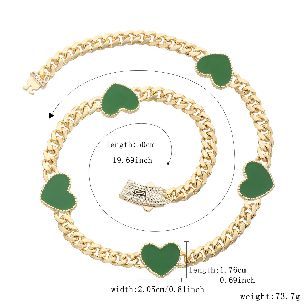 Fashionable love necklace 14K brass 8N multi-style heart-shaped necklace for women Christmas birthday New Year romantic gift