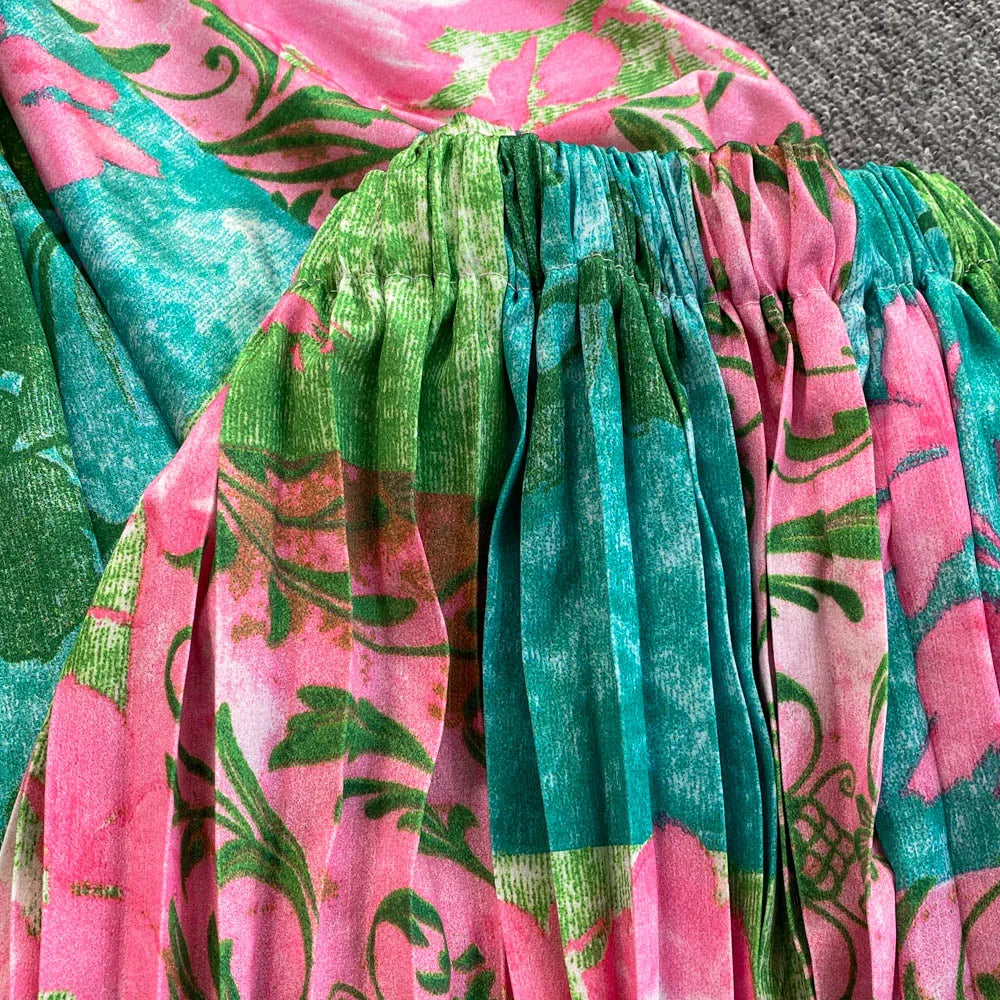 Elegant For Women's Fashion Sets Casual Long Sleeve Shirt Straight Pants Suit Female 2024 Loose Print Tops Two Pieces Outfits