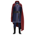 Halloween Party Adult Men Doctor Cosplay Costume Outfits Top Coat Red Velvet Cloak Pants All Set Carnival Disguise Suit