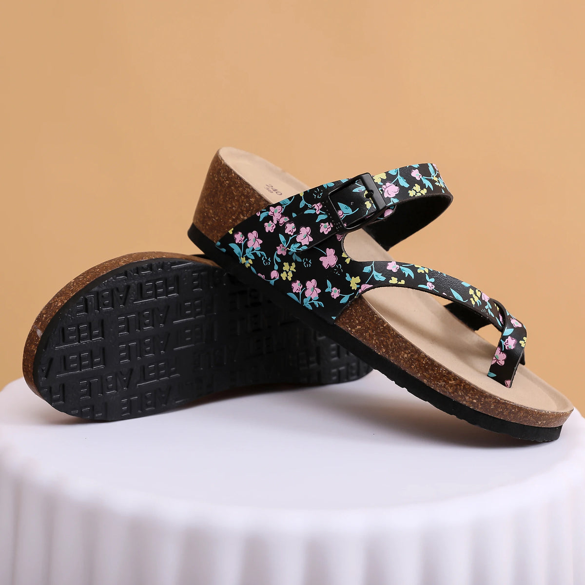 Casual Soft Cork Wedge High Heels Slippers Women Summer Beach Slide Sandals Flip Flop Cross Girl Couple House Outside Shoes