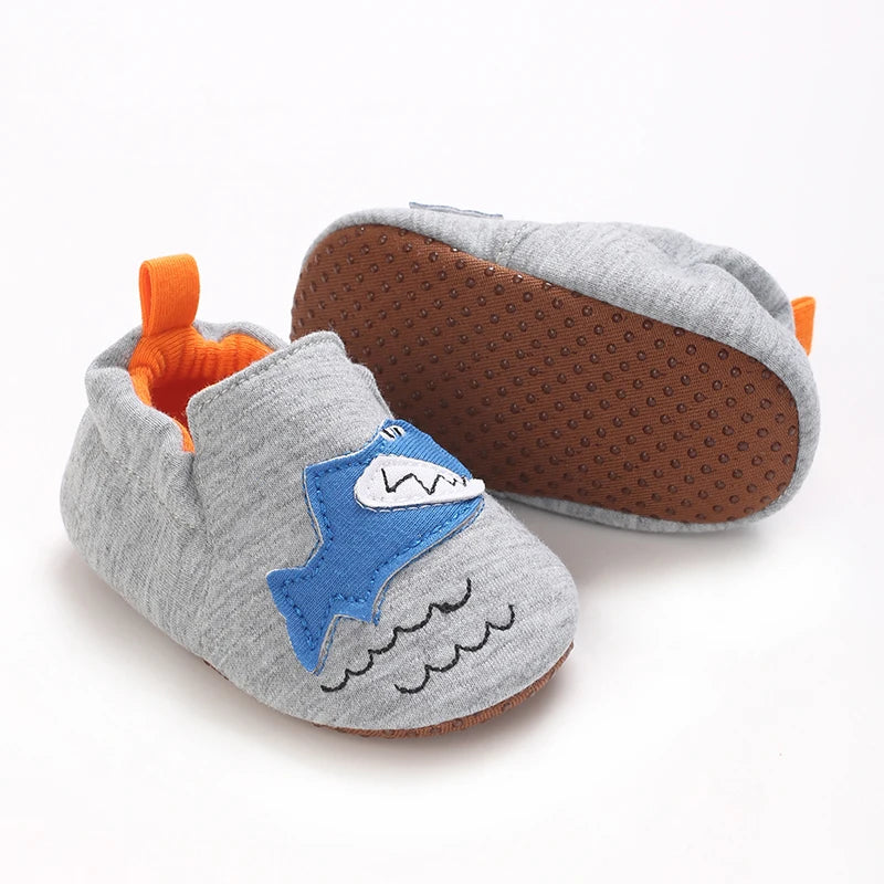 0-1Year Fashion Casual Shoes CartoonBaby Shoes Newborn Boy Girl First Walker Cute Spring and Autumn Pure Cotton Warm Soft Bottom