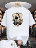 New trendy men's summer fashion casual t-shirt with round neck and short sleeves  Outdoor sports and leisure activities