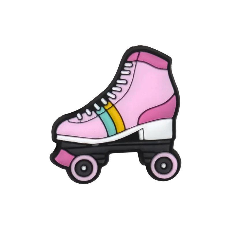 1PCS Pink Shoe Charms for Women Girl Pink Star Diamond Crown Shoe Accessories Pins for Clogs Kids Favor Shoe Buckle Decorations