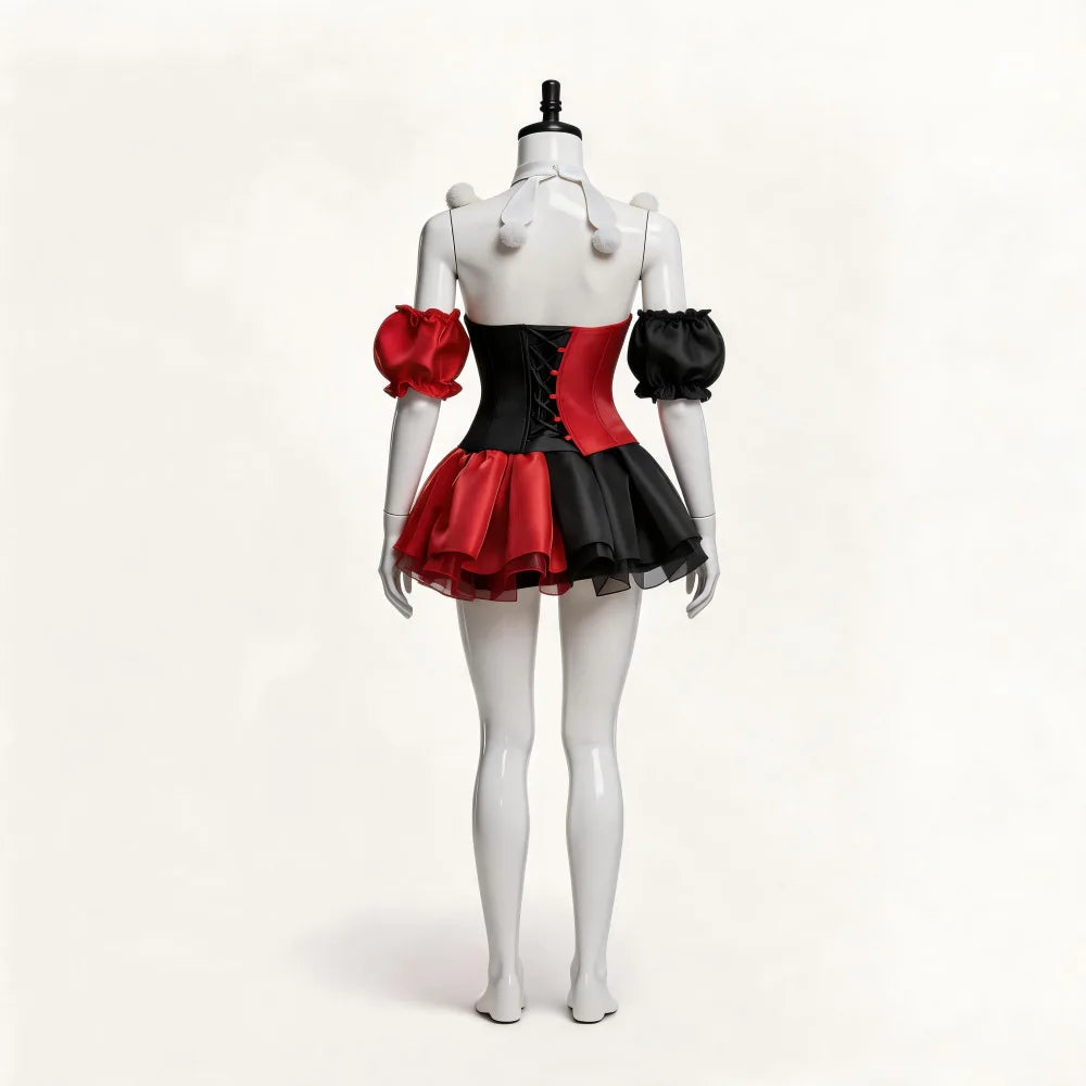 Halloween Cosplay Clown Skirt Hairband Clothing Women Party Disguise Roleplay Female Halloween Costume Carnival Outfits Suits