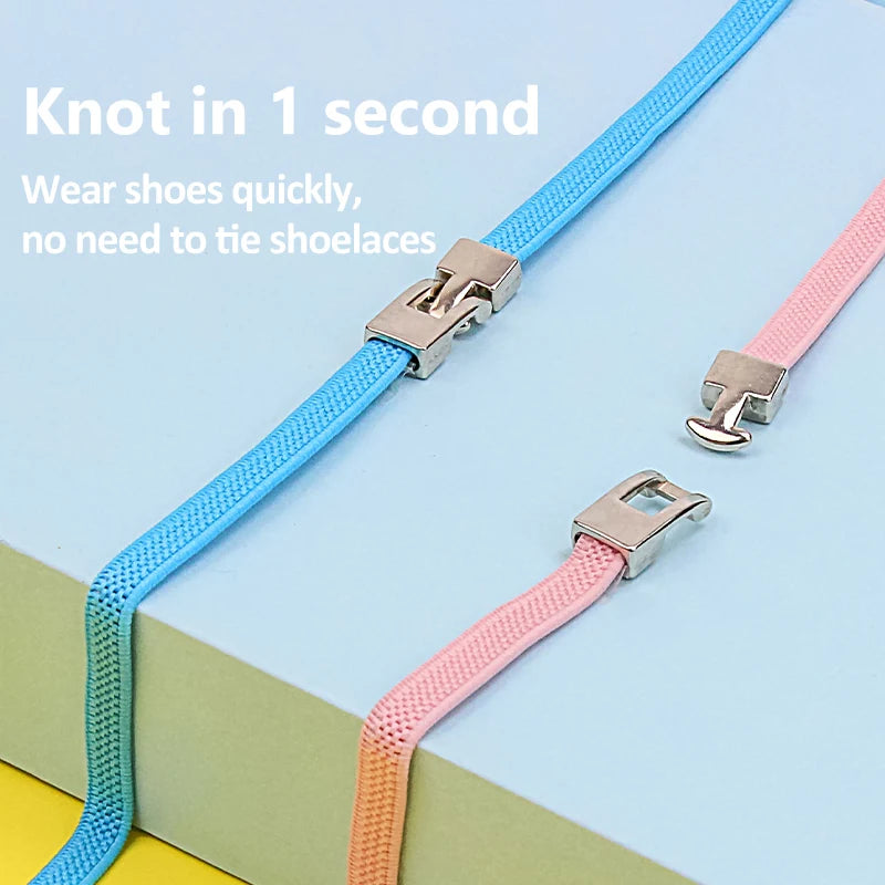 Fashion Metal Shoelace Magnetic Buckle Shoes Accessories Sneaker Kits Metal Laces Buckle 4 Style Shoe Decorations