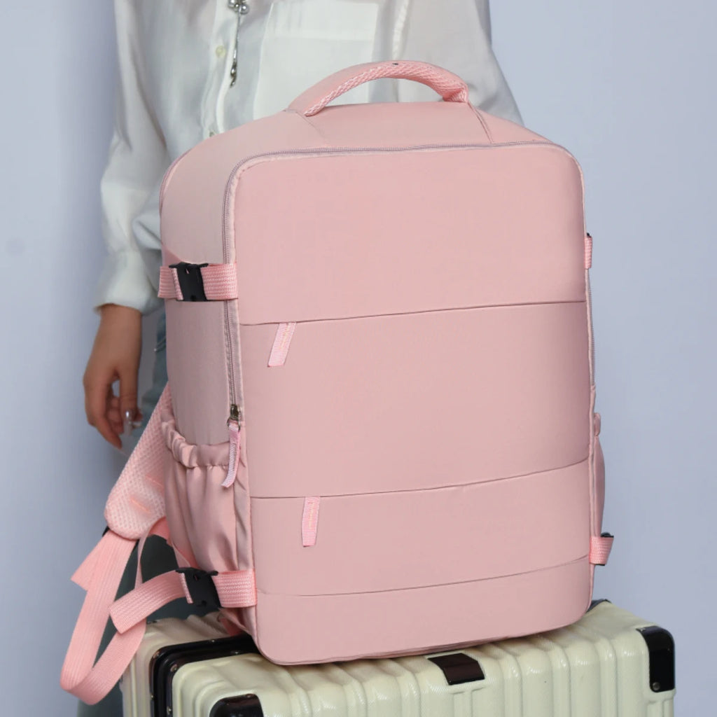 High-end logo custom backpack luggage bag student school bag female business trip computer bag travel backpack exclusive diy