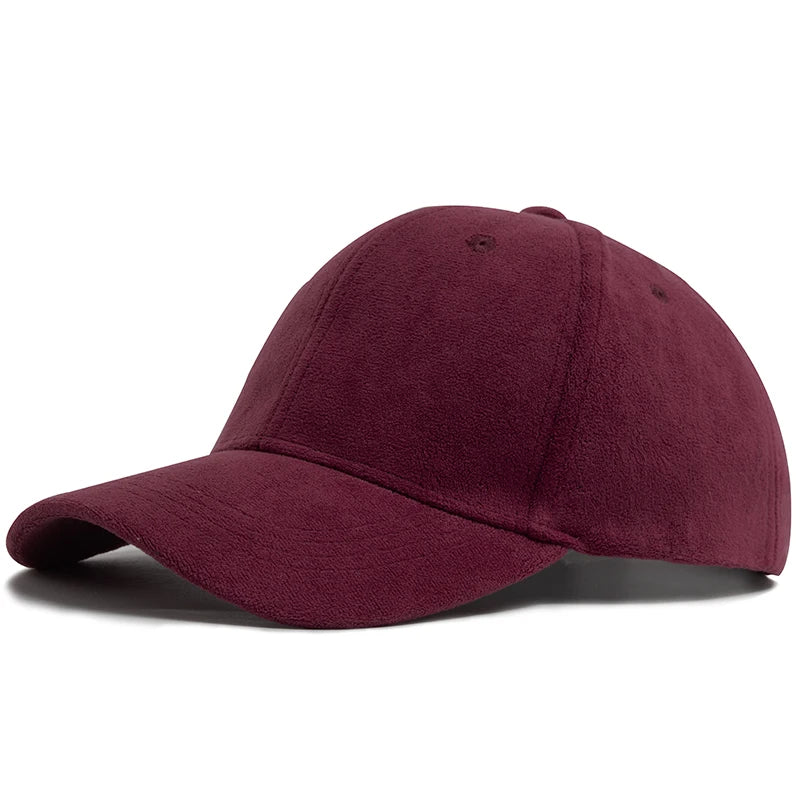 Women Suede Baseball Caps Autumn Winter Solid Fashion Men Hip Hop Cap Outdoors Casual Travel Sun Visor Hat Multicolour Unisex