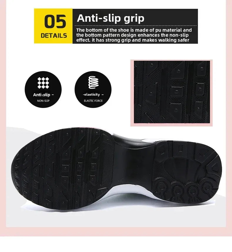 Winter New Women's Cotton Shoes Warm Heightening Casual Sports Shoes Invisible Heightening 8 Cm Women's Shoes round Toe EVA Inso