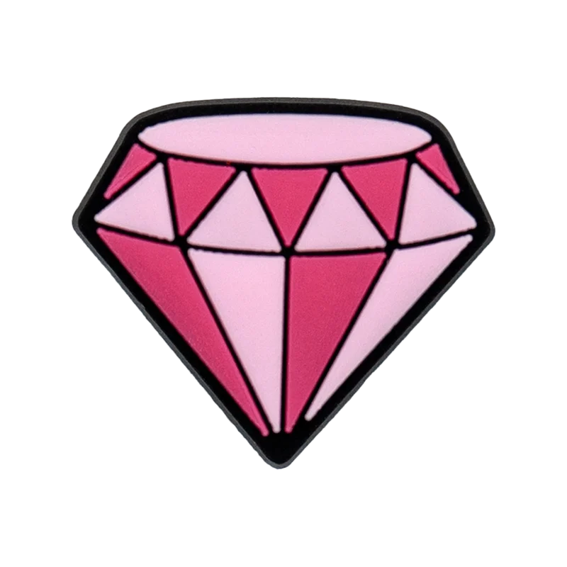 1PCS Pink Shoe Charms for Women Girl Pink Star Diamond Crown Shoe Accessories Pins for Clogs Kids Favor Shoe Buckle Decorations