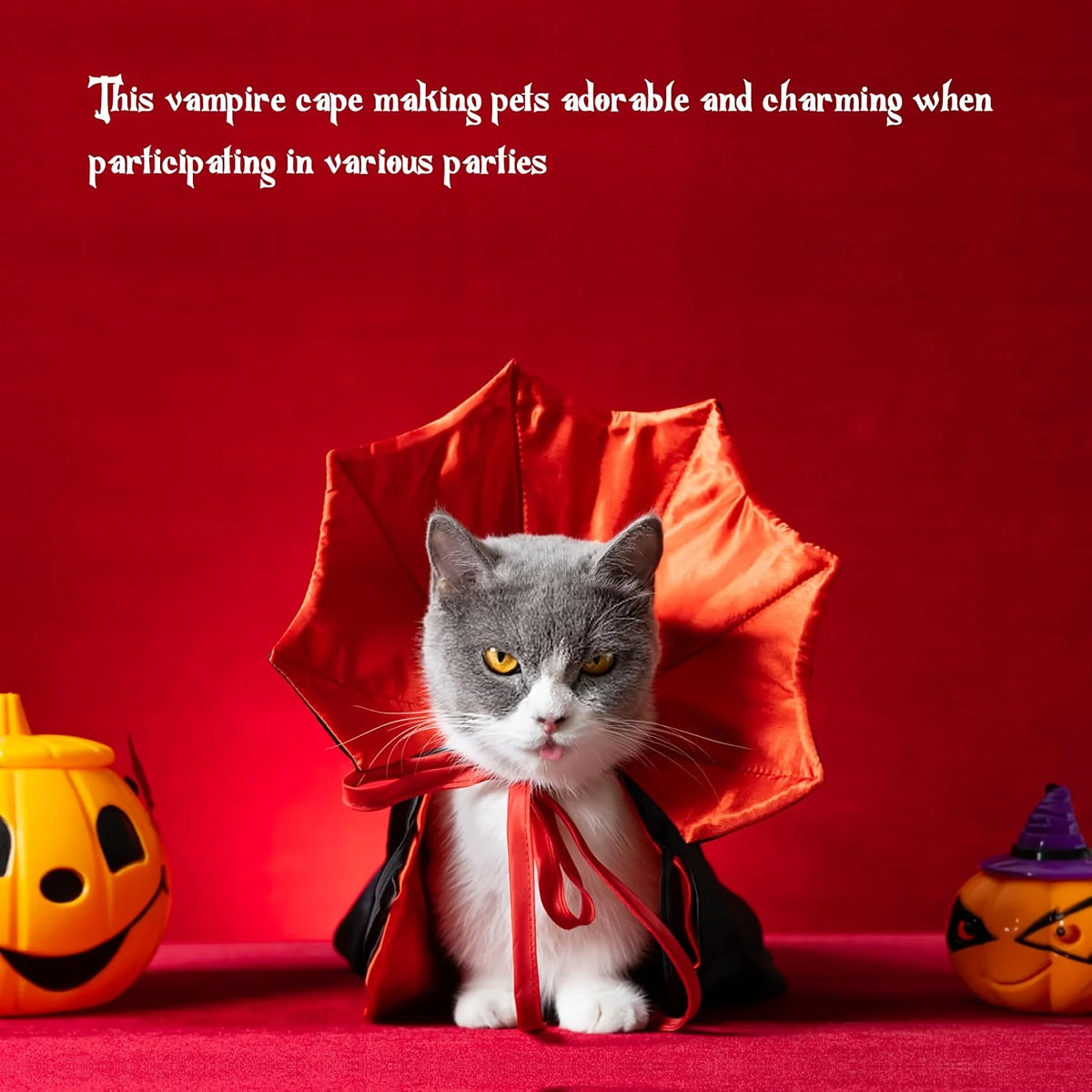 Halloween Dog Costume Cat Costume Vampire Cape Pet Costume Funny Devil Cloak Cosplay Outfit Halloween Party Dress Up Accessories