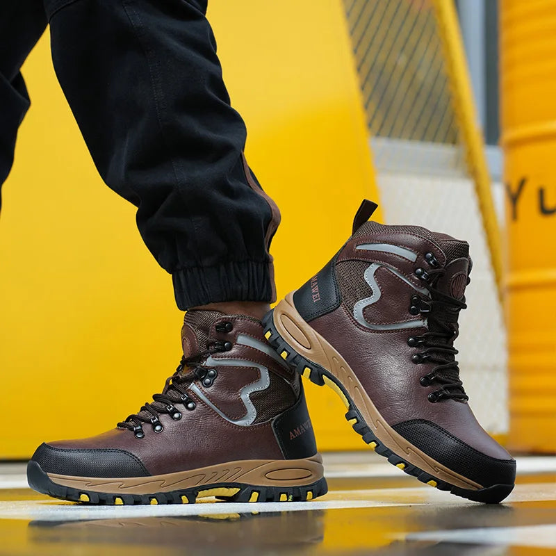Men Safety Shoes Work Sneakers Indestructible Shoes Puncture-Proof Protective Shoes Work Boots Steel Toe Oil-resistant shoes