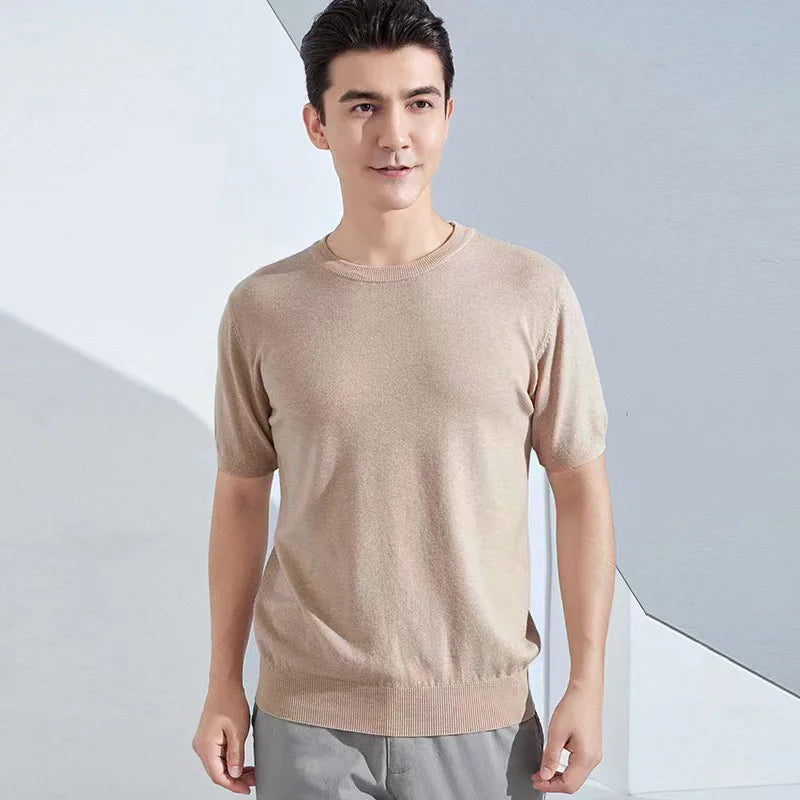 Superfine Merino Wool T shirt Men Base Shirt Wicking Breathable Quick Dry Anti-Odor No-itch Short Sleeve Tee Tops