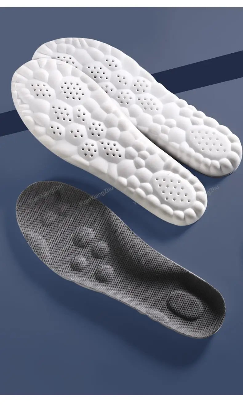 New 4D Massage Insoles Super Soft Sports Shoes Insole for Feet Running Baskets Shoe Sole Arch Support Orthopedic Inserts Unisex