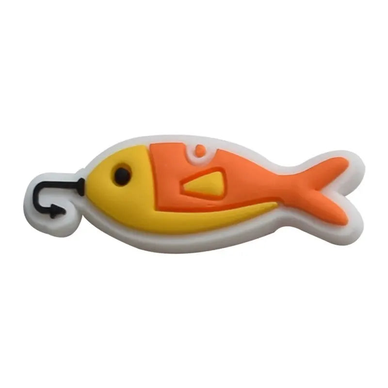 Fishing Shoe Charms for Crocs Accessories Sandals Men Clogs Pins Women Badges Boy Girls Jeans Kids Decorations Buckle Shoes
